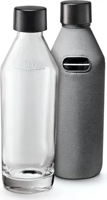 Imagen del producto de Jarra de vidrio transparente, de 1 litro, para bebidas