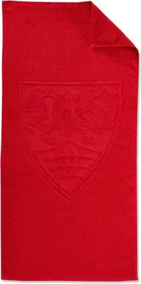 Produktbild von VfB Stuttgart Handtuch rot 50x100 cm Baumwolle Wappen