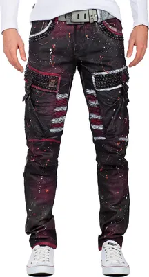 Produktbild von Cipo & Baxx Herren Jeans CD636 Bordeaux W36/L34