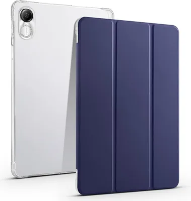 Produktbild von Schutz Tablet Hülle für Honor Pad X8 Pro / Pad X9 Case Klapp Tasche Cover 3-Fold, Farbe:Dunkelblau