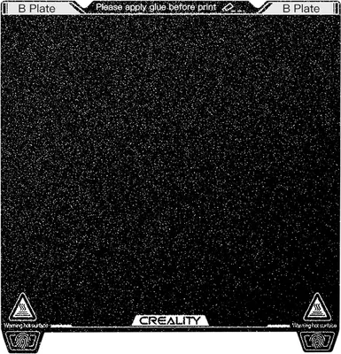 Produktbild von Creality K1 Max PEI build plate kit 315 x 310 mm s vynikající tepelnou odolností, snadným odstraněním modelu, vysokou pevností a odolností proti opotřebení, vhodná pro 3D tiskárny FDM s tiskovou platformou 315 x 310 mm, PLA/ABS/ASA/PETG/TPU/PC/PA