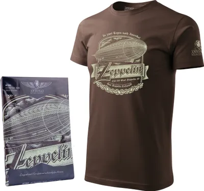 Obrázok produktu pre Tričko s motívom vzducholode ZEPPELIN (veľkosť L)