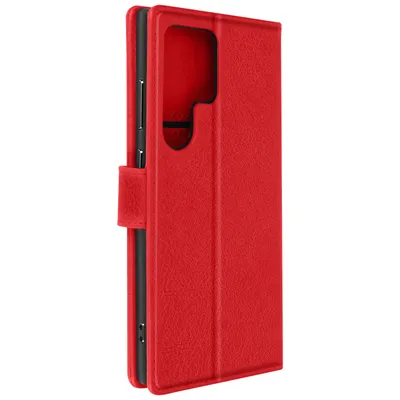 Produktbild von Avizar, Kunstlederetui mit Standfunktion Samsung S24 Ultra, Rot