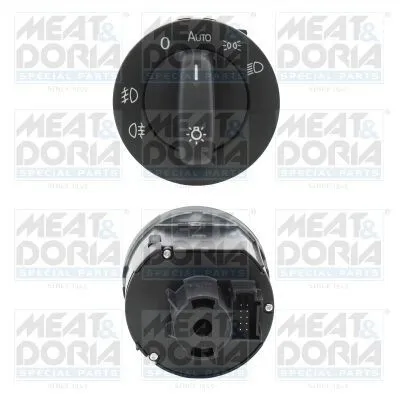 Produktbild von MEAT & DORIA Lichtschalter Hauptlicht Lichtschalter 23807 für VW GOLF VI (5K1) Golf V Schrägheck (1K1) TOURAN (1T1, 1T2) TIGUAN (5N) Passat Variant
