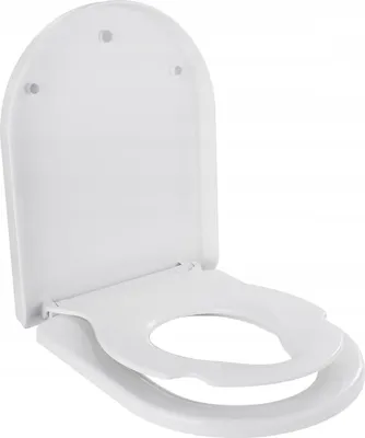 Produktbild von Coree TS12 Toilettendeckel, Toilettensitz Kinder, WC-Sitz mit Absenkautomatik, Quick-Release-Funktion, Familien Toilettensitz D Form, U-Form, Weiß