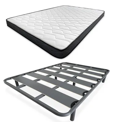 Bett mit Wendematratze + Lattenrost 135x190 cm