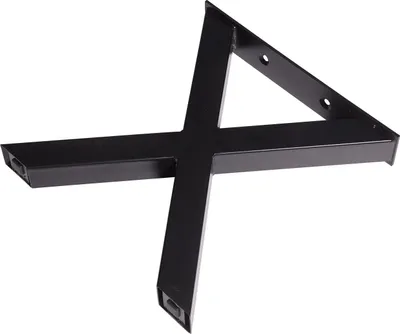 Produktbild von Dieda Bankgestell X-Form schwarz Maße (L x B x H): 420 x 400 x 70 mm