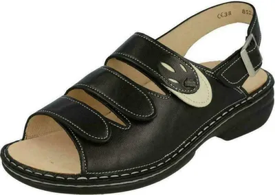 Produktbild von Slowlies Komfort Sandalen SALONIKI Uni 353237313035 Schwarz 39 EU