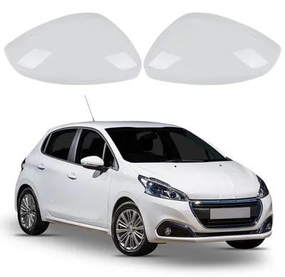 Produktbild von Solidchoice – Seitenspiegelkappen für Peugeot 208 (2012-2019), weiß