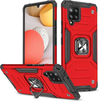 Zdjęcie produktu dla Wozinsky Ring Armor Pancerne Hybrydowe Etui Pokrowiec + Magnetyczny Uchwyt Samsung Galaxy A42 5G Czerwony