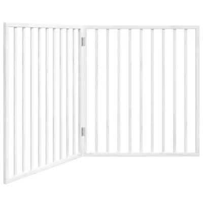 Obrázek produktu pro vidaXL Skládací ohrádka pro psy 2 panely bílá 160 cm topolové dřevo