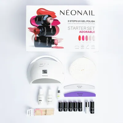 Immagine prodotto di NeoNail Adorable Hybrid Set: 7 smalti + lampada LED 21W/48
