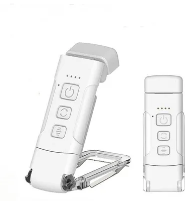 Image de Lampe de chevet à 3 couleurs, 5 niveaux de réglage de la luminosité, fonction minuterie et recharge par USB, éclairage de chevet sans cadre pour le lit, autonomie de 80 heures