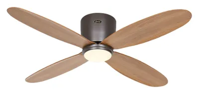 Immagine prodotto di Ventilatore da soffitto ECO PLANO II 112 Bronzo - Rovere naturale WiFi con luce