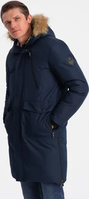 Zdjęcie produktu dla Ombre Clothing Parka męska Minniewallah navy M