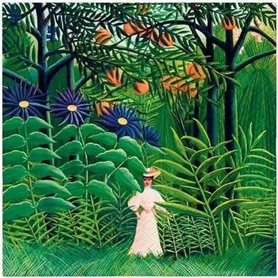 Produktbild von RP 20 Servietten Woman in Forest - Frau im Urwald 33x33cm