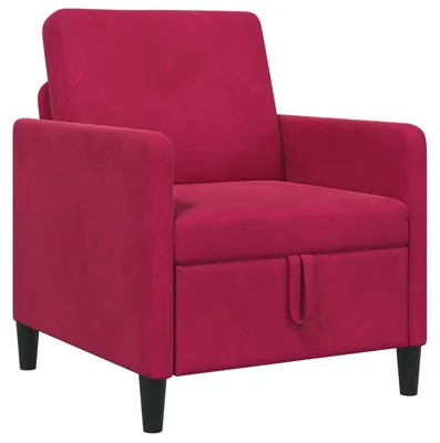 Obrázok produktu pre vidaXL Pohovka s úložným priestorom, vínovo červená, 72 x 78 x 87 cm, polyester