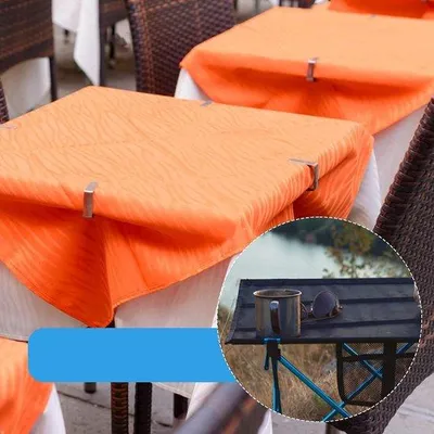 Produktbild von Außen-Dekorationstischdeckentellerhalter - 8er-Pack - Edelstahl