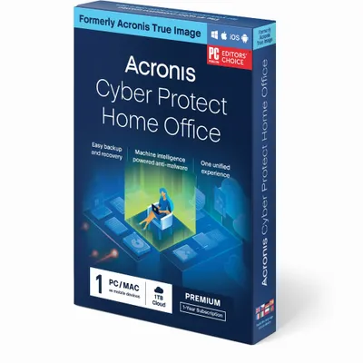 Produktbild von Acronis Cyber Protect Home Office Premium - 1 Device, 1 Year - DE - Box