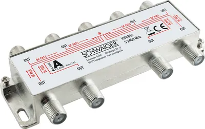 Produktbild von Verteiler 8-fach für SAT-, Antennen- und Kabelanlagen 16 dB