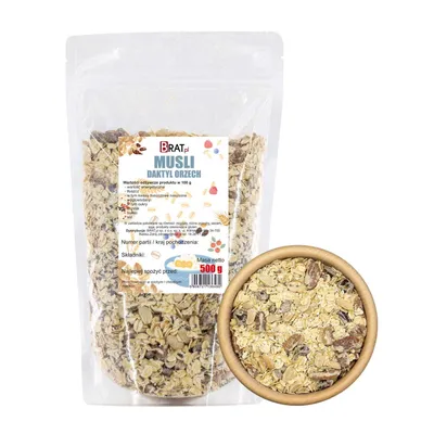 Zdjęcie produktu dla Musli orzech-daktyl 500g Brat.pl