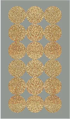 Produktbild von 4 Blattgoldene Kreise M Aufkleber
