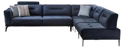 Produktbild von L-Form Luxus Wohnzimmer 4-Sitzer Stoffsofa Ecksofa Modern Design