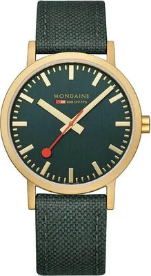 Image de Mondaine A660.30360.60SBS Classique Vert et Or