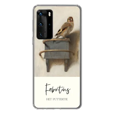 Produktbild von MuchoWow® Handyhülle Schutzhülle Hülle für Huawei P40 Pro Alte Meister - Der Stieglitz - Fabritius Silikon Softcase Handy Hülle - Schutz