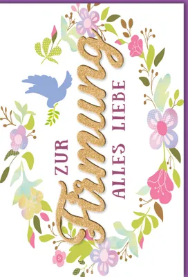 Produktbild von Firmung - Karte mit Umschlag - Glitzer-Schrift