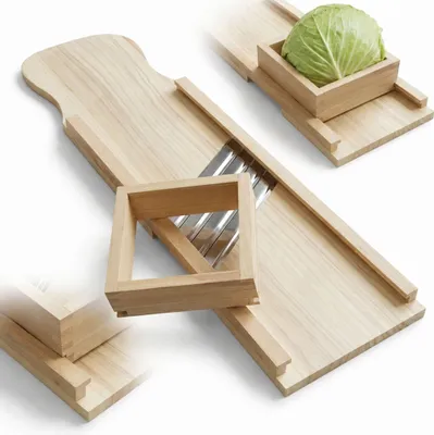 Produktbild von Großer XXL-SCHNEIDEMASCHINE mit Schublade Holzreibe FÜR KOHL 4 Stahlklingen