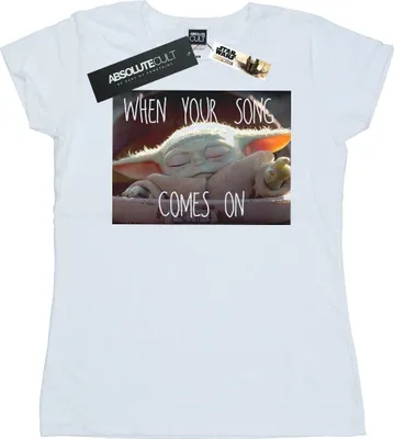Produktbild von Star Wars - "The Mandalorian The Child Song" T-Shirt für Damen BI43005 (XL) (Weiß)