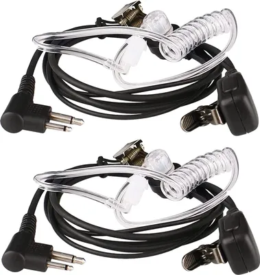 Obrázek produktu pro Retevis M001 Dvoucestná rádiová náhlavní souprava 2kolíkové krytá sluchátka s akustickou trubicí (2 ks.)
