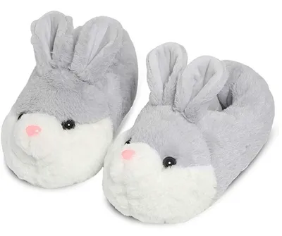 Obrázek produktu pro Zimní plyšové měkké zábavné pantofle bavlněné teplé útulné domácí neklouzavé pantofle Cute Bunny Slippers