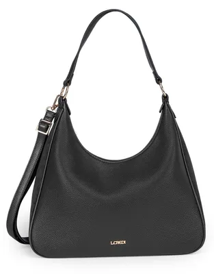 Image de L.CREDI sac à épaule sac à épaule bandoulière Sakine Hobo Bag Black noir