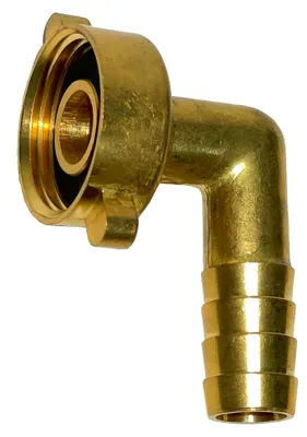 Produktbild von Winkel-Schlauchverschraubung mit 1/2 Zoll Innengewinde und 9,5 mm Durchmesser (3/8) Tülle