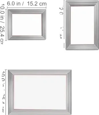 Zdjęcie produktu dla Zestaw do sitodruku, aluminiowa rama w 3 rozmiarach, 110 oczek, w tym brokat, rakla i folie, 3 różne części