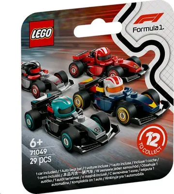 Obrázek produktu pro LEGO Minifigures Sběratelská závodní auta F1®, Sada na stavění, 6 rok/roky, Plast, 29 kusů, 25 g