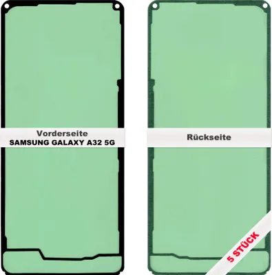 Produktbild von 5x Samsung Galaxy A32 5G A326 Akkudeckel Klebefolie Kleber Backcover Rahmen Batterie Glue
