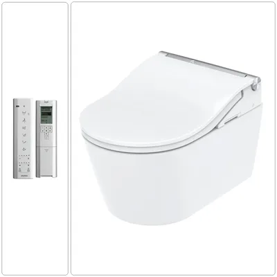 Produktbild von TOTO Washlet RW Dusch WC SET Keramik, WC-Sitz & Fernbedienung
