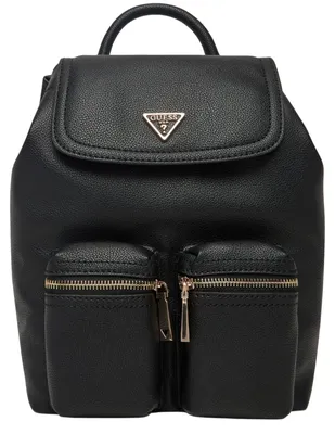 Produktbild von Guess - "Manhattan II" Rucksack für Damen , Klappenverschluss NA1217 (Einheitsgröße) (Schwarz)