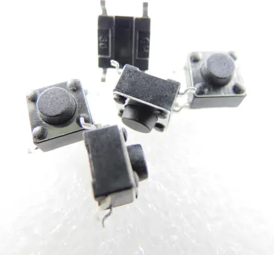 Produktbild von 10x SMD Mikrotaster Mikroschalter AUS-(EIN) 6x6x5 mm 0,05A-12V Drucktaster mini