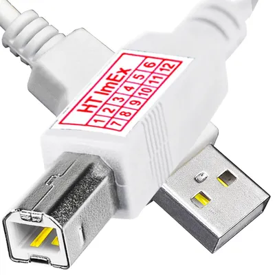 Produktbild von Weiß USB Anschlusskabel Drucker Scanner für CANON PIXMA MG2550S, TS3351, TR8550