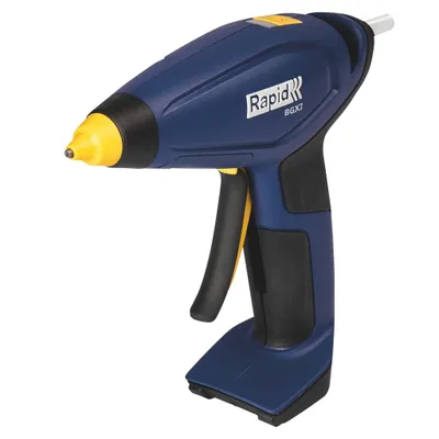 Produktbild von Rapid BGX7, Heißklebepistole, Schwarz, Blau, Kunststoff, 2,499 g/min, 20 s, 7 mm