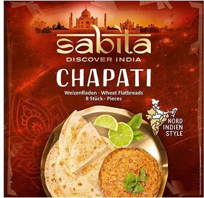 Produktbild von Chapati Weizenfladen 8 Stück