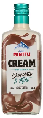 Image de Minttu Cream Chocolate & Mint Flavoured Cream Liqueur 16% Vol. 0,5l