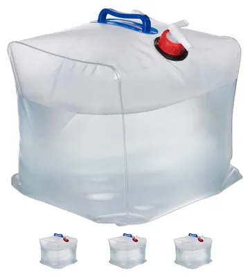 Produktbild von Faltkanister Wasserkanister Campingkanister - 20 Liter - Mit Hahn - Kunststoff - Set aus 8 Stück