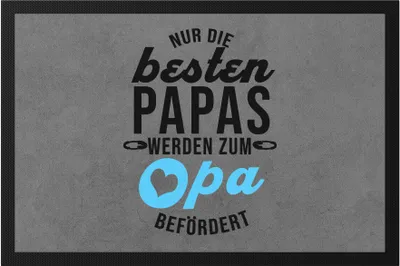 Produktbild von Nur Die Besten Papas Werden Zum Opa Befördert Fußmatte Geschenk Ankündigung Schwangerschaft Enkelkinder