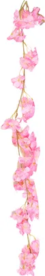 Produktbild von künstliche Kirschblüte Frischwecker 135 Blumenkopf Faux Seidenblumwand Hanging künstliche Rosenrebe für Hochzeit-Dunkelpink