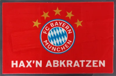 Image de Paillasson FC Bayern München « Hax'n abkratz'n ! » (Grattez-vous les pattes !) 60 cm x 40 cm